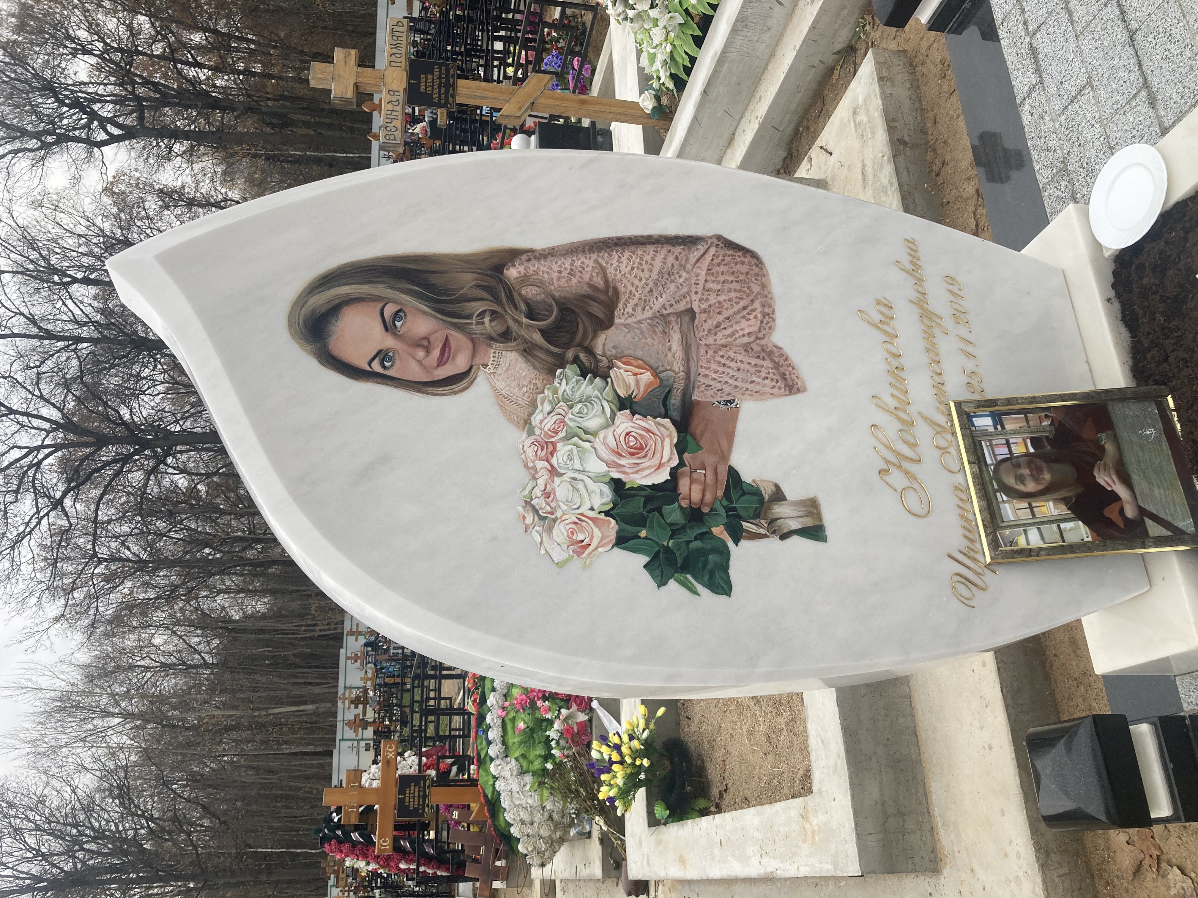 Цветной портрет на памятник